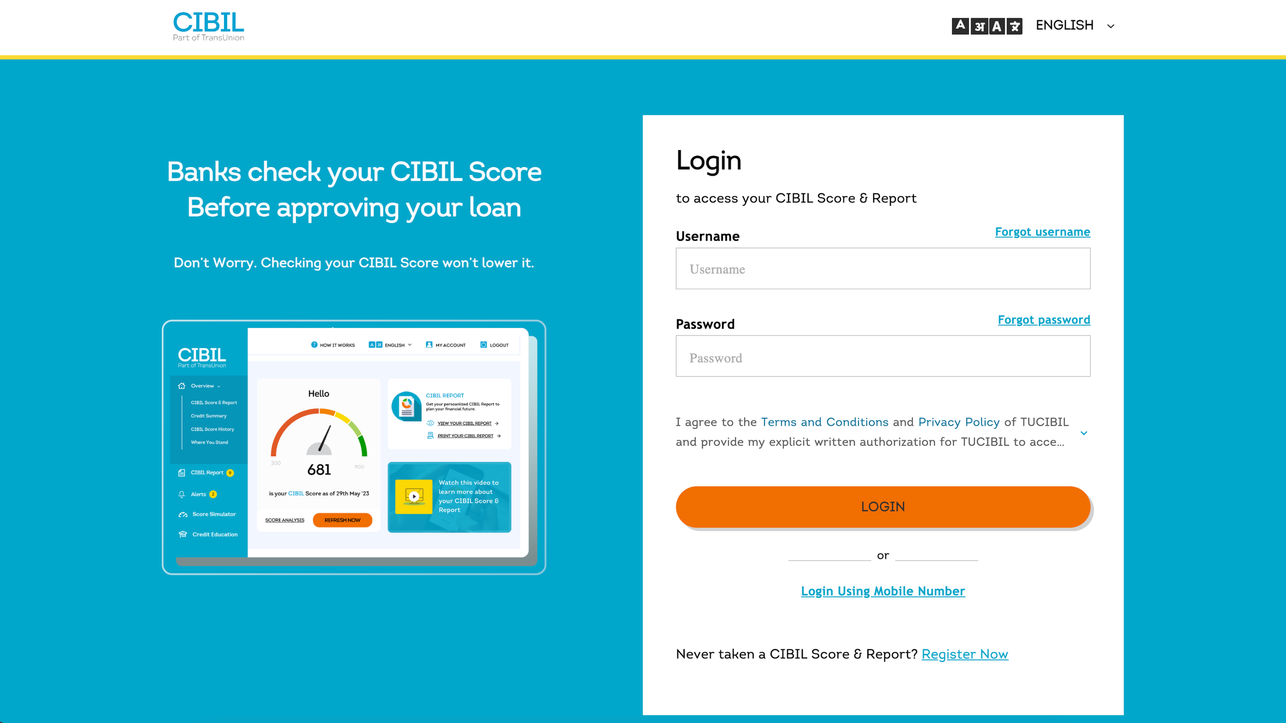 How to Check Credit Score for Free - Cibil.com